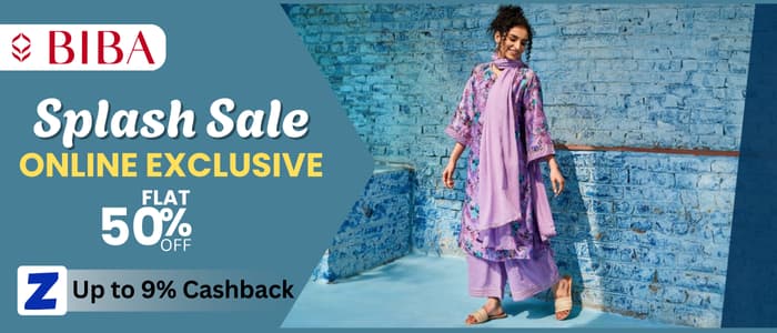 BIBA Sale is Live: 50% Off + 9% Zokera Cashback