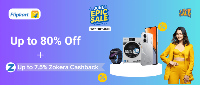 50% to 80% off on essentials with upto 7.5% cashback.