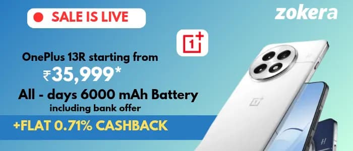 OnePlus 13R or 13 starting from Rs 35,999 all days 6000 mha battery including bank offer