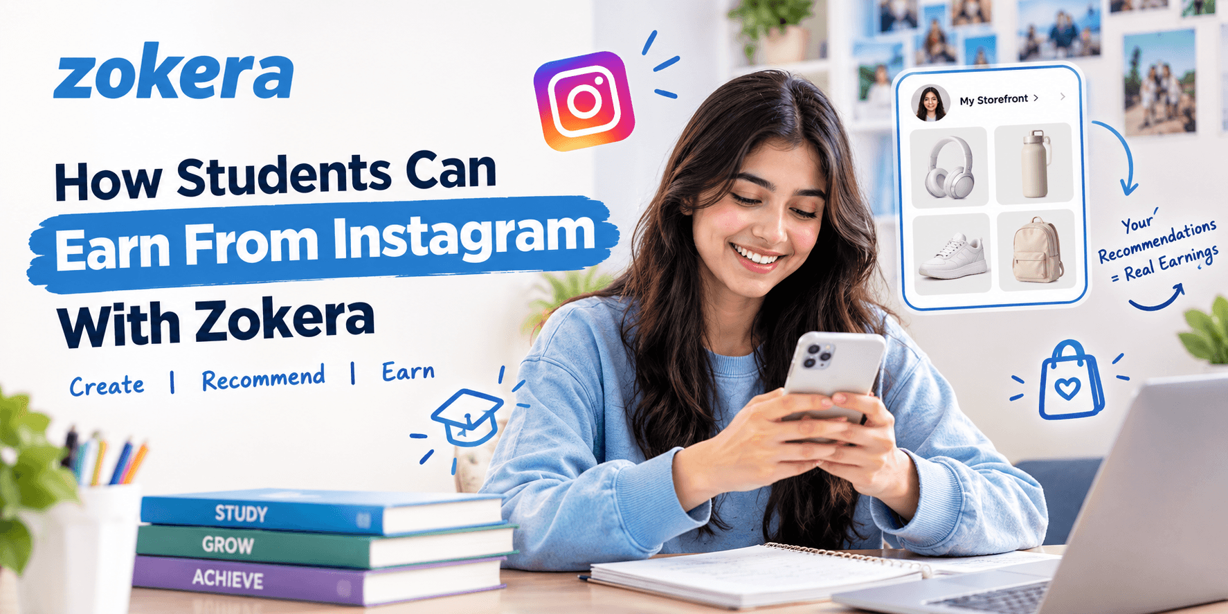 How Students Can Earn From Instagram With Zokera