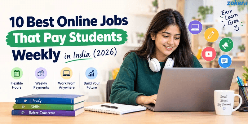 Best Online Jobs That Pay Students Weekly in India (2026)