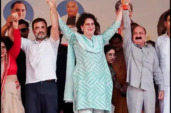 Congress Trio Rahul, Priyanka, Kishori Lal Set to Challenge BJP in Parliament