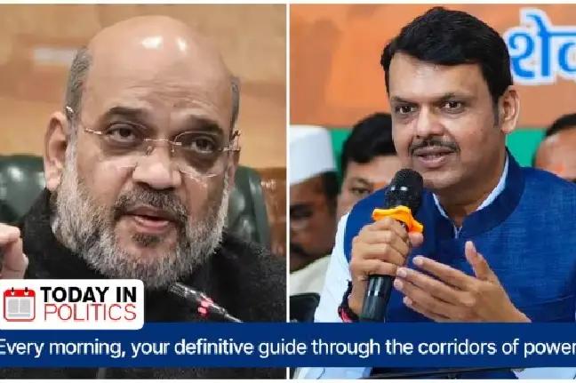 Today in Politics: Maharashtra BJP Leaders to Confer with Amit Shah; Future Plans for Devendra Fadnavis in Focus