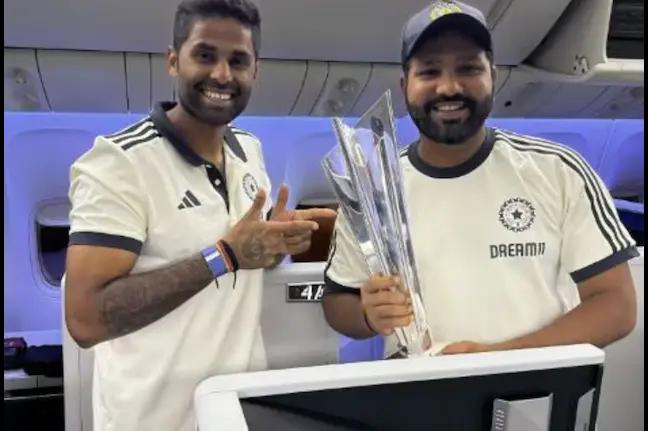 Rohit Sharma & Team Return Home from Barbados with T20 World Cup: Photos Inside