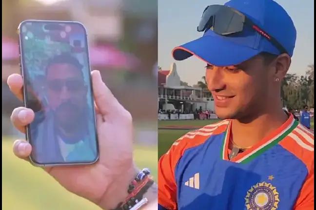 Abhishek Sharma Calls Yuvraj Singh After Scoring Century in 2nd T20I - Heartwarming Video Emerges