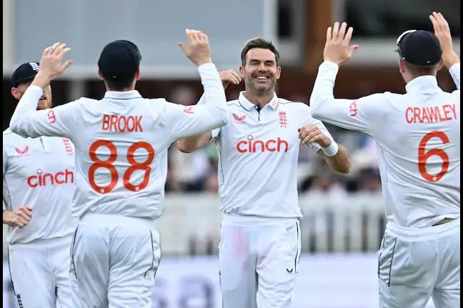 ENG vs WI, Day 2: James Anderson Shines in Farewell Match as England Target Massive Innings Win Against West Indies