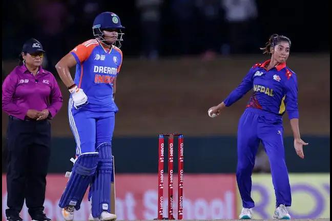 India Clinches Semi-final Spot with 82-Run Victory Over Nepal in Women's Asia Cup 2024