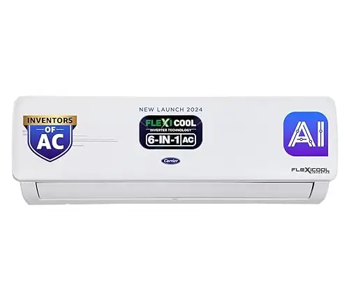 CARRIER 2024 Model AI Flexicool Convertible 6-in-1 Cooling 1.5 Ton 3 Star 