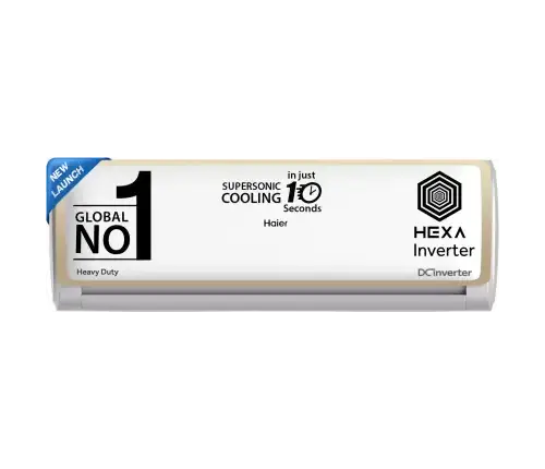 Haier 1 Ton 5 Star Split Inverter AC - White