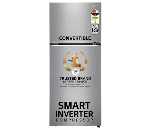 LG 408 Litres 2 Star Frost Free Double Door Convertible Refrigerator