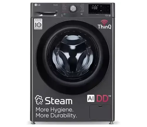 LG 9 kg 5 Star with AI Direct Drive, 6 Motion, Inverter Direct Drive, Steam and Wi-Fi Enabled Fully Automatic Fully Automatic Front Load Washing Machine 