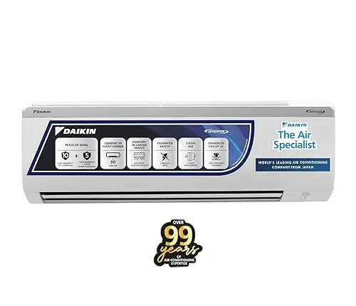 Daikin 1 Ton 5 Star Split Inverter AC with PM 2.5 Filter