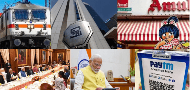 Business News: Weekly News Roundup: Dairy Shop Setup, Sebi Proposal, RVNL Contracts, Paytm Layoffs, Modi-Muizzu Dinner