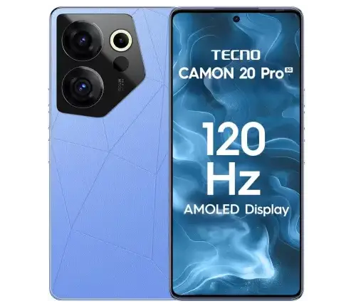 Tecno Camon 20 pro blue new (Serenity Blue, 128 GB ROM)