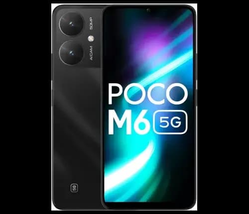 POCO M6 5G (Galactic Black, 6 GB RAM, 128 GB ROM)
