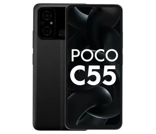 POCO C55 (Power Black, 4 GB RAM, 64 GB ROM) 
