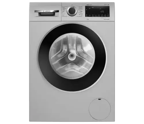 BOSCH 9 kg Fully Automatic Front Load Washing Machine with In-built Heater Silver