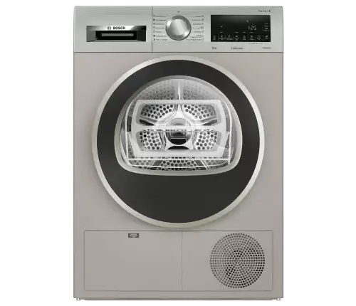 BOSCH 8 kg Dryer with In-built Heater Grey