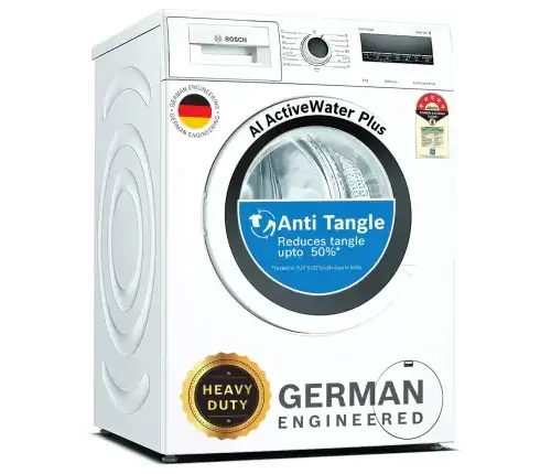 BOSCH 8 kg AntiTangle,AntiVibration,1200RPM Fully Automatic Front Load Washing Machine with In-built Heater