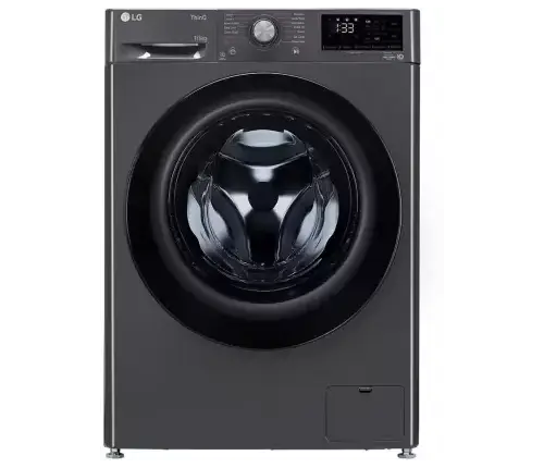 LG 10 kg Fully Automatic Front Load Washing Machine with In-built Heater Black