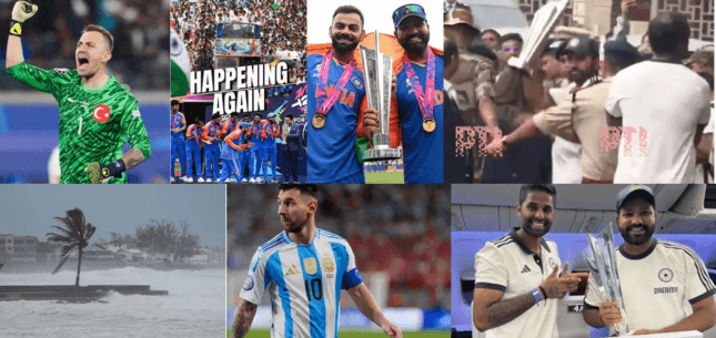 Sports News: Rohit Sharma Trophy Showcase, India Parade, PCB 2025, Stokes Statement, Messi, Gunok Save