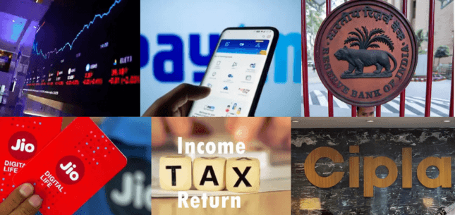 Business News:  RBI Framework, Market Surge, Paytm License, Cipla Profit, ITR Deadline, Warner Bros vs NBA, Jio AirFiber Discount, IndiGo MAX 8 Flights