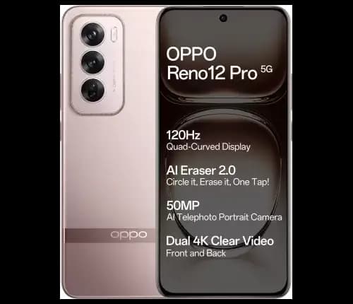 OPPO Reno 12 Pro 5G (Sunset Gold, 256 GB ROM 12 GB RAM)