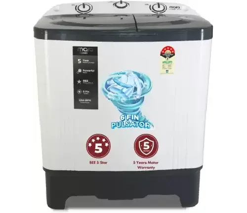 MarQ by Flipkart 6.5 kg 5 Star rating Semi Automatic Top Load Washing Machine 