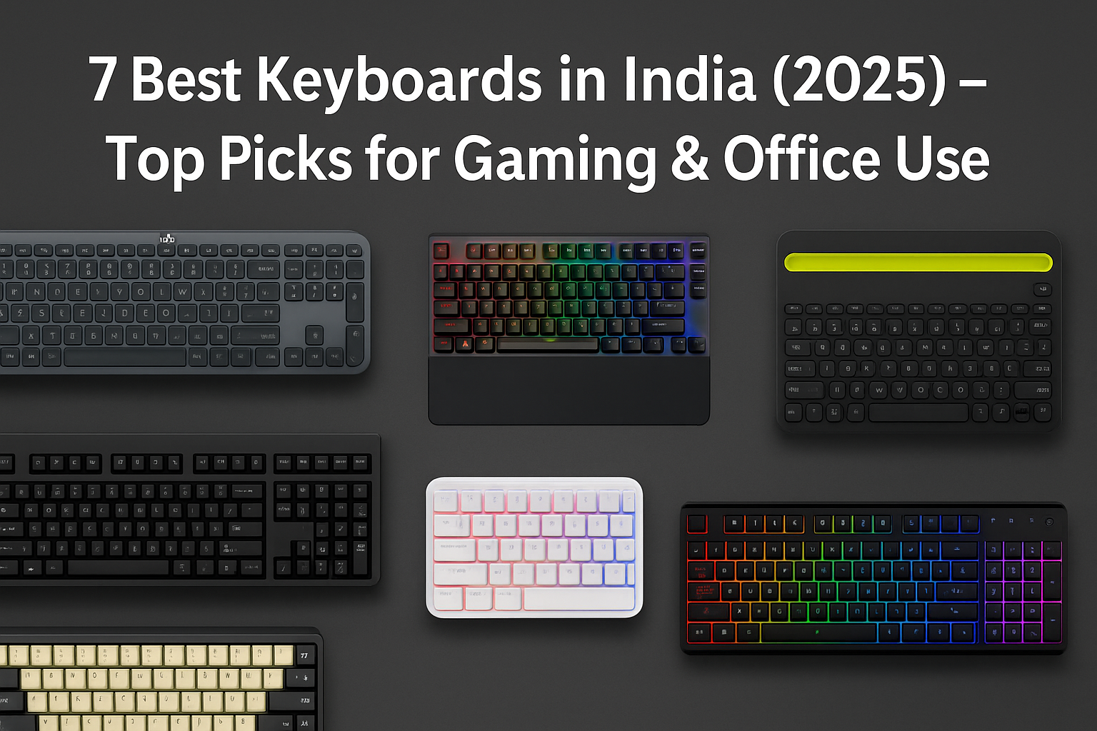 7 Best Keyboards in India (2025) – Top Picks for Gaming & Office Use