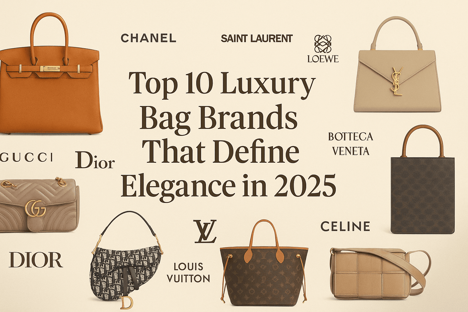 Top 10 Luxury Bag Brands That Define Elegance in 2025