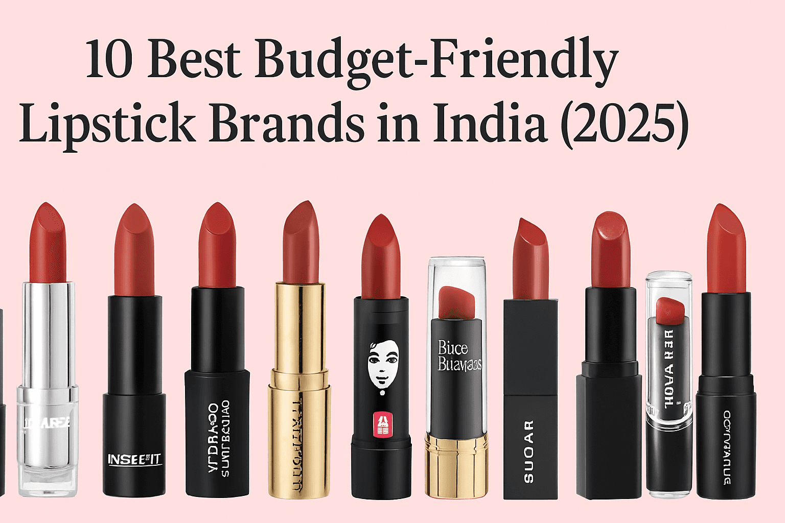 10 Best Budget-Friendly Lipstick Brands in India (2025)