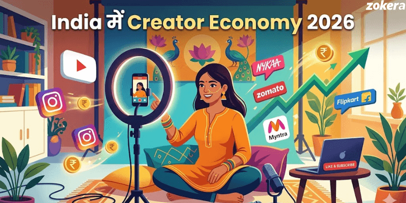 India में Creator Economy: Growth, Earnings और Future (2026 Guide)