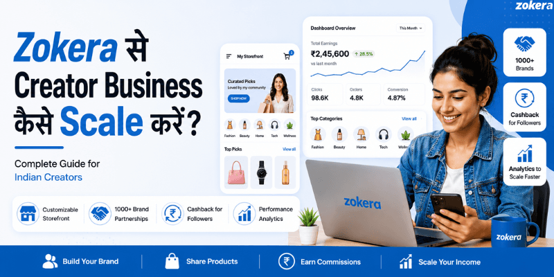 Zokera से अपना Creator Business कैसे Scale करें? (2026 गाइड)