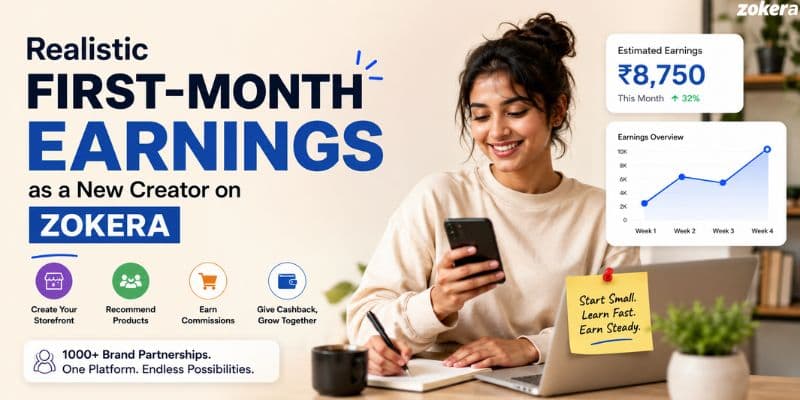Realistic First-Month Earnings as a New Creator on Zokera