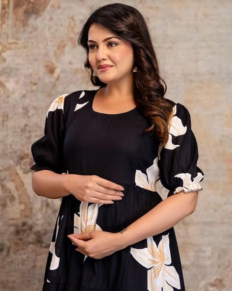 Buy Black Kurtas & Kurtis for Women by swarnkar creation Online | Ajio.com