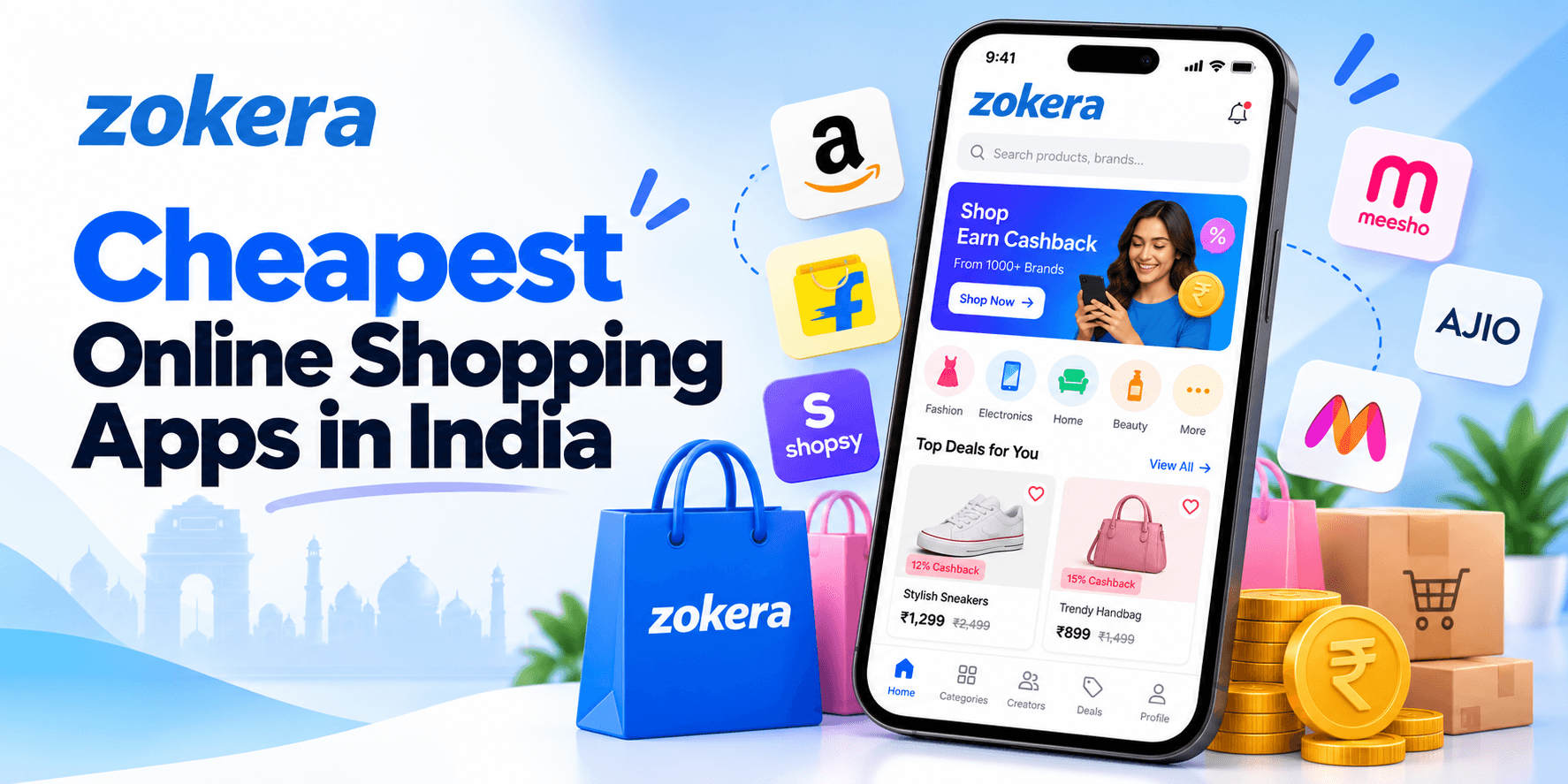 Cheapest Online Shopping Apps in India (2026): Compare Prices & Get Extra Cashback