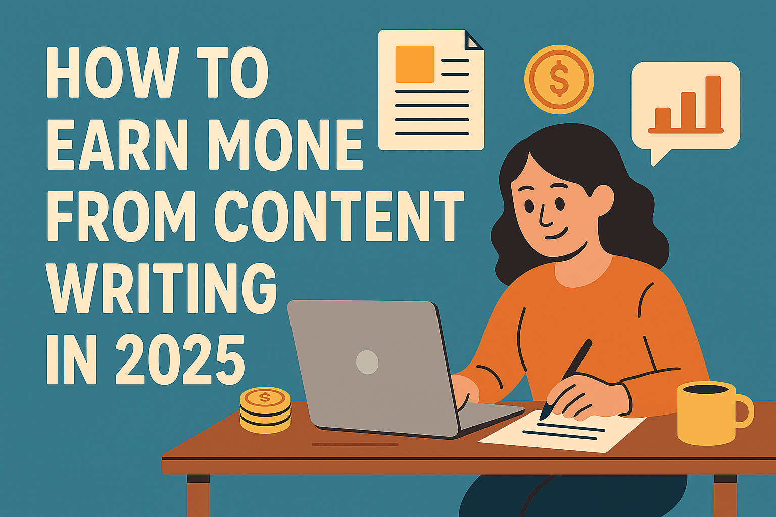 How to Earn Money from Content Writing in 2025 – Step-by-Step Guide to Build a Profitable Career