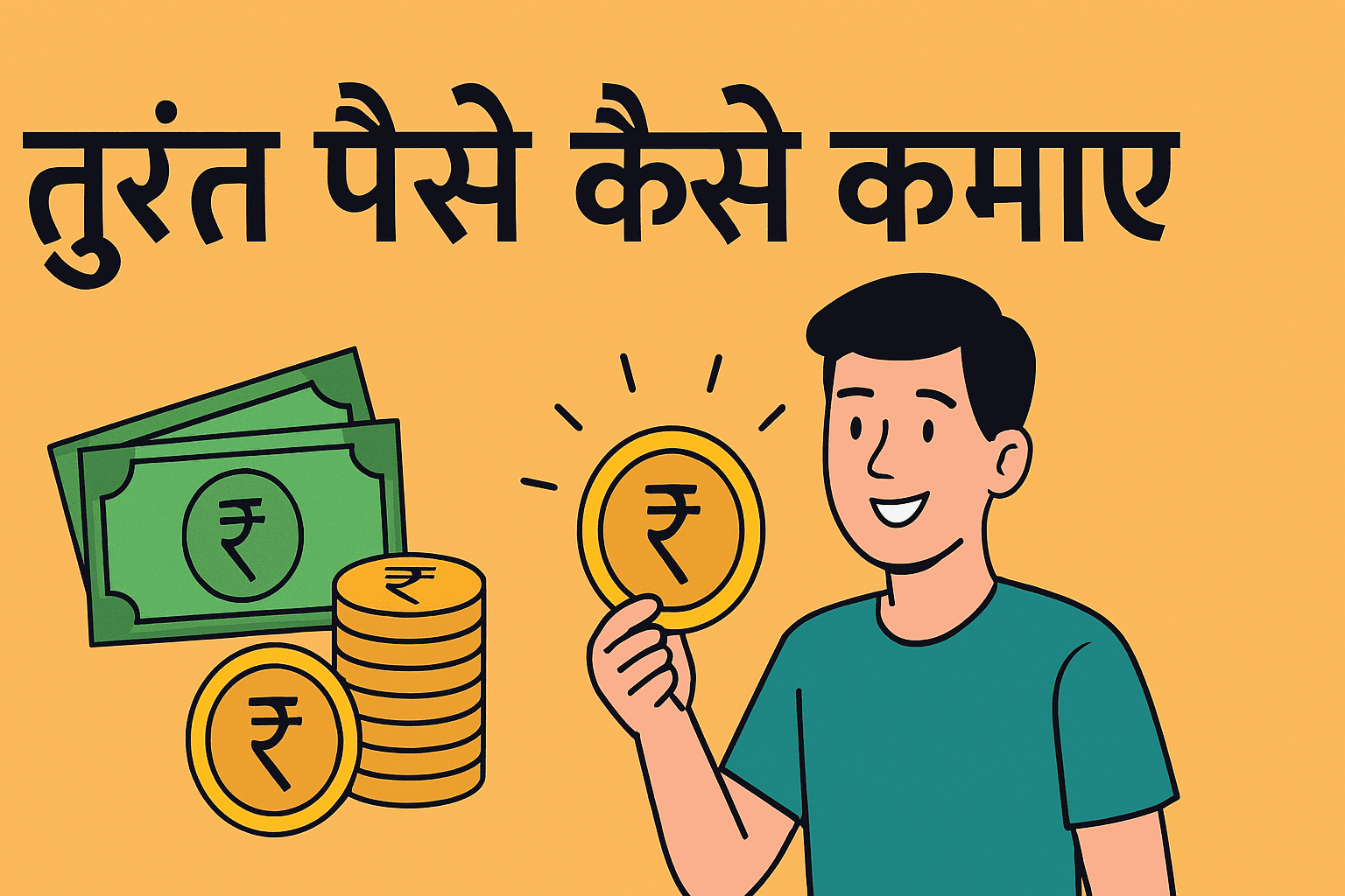 तुरंत पैसे कैसे कमाए: 2025 में जल्दी पैसा कमाने के आसान और असरदार तरीके