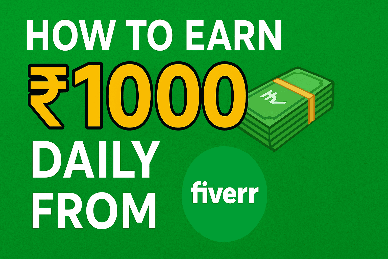 How to Earn ₹1000 Daily from Fiverr (Easy Guide 2025)