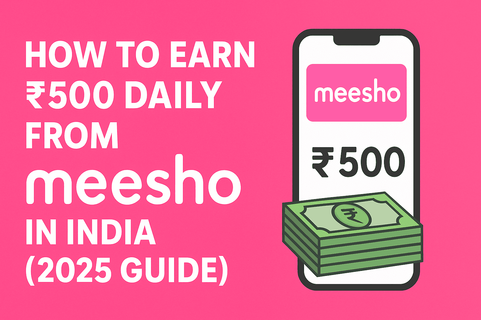 How to Earn ₹500 Daily from Meesho in India (2025 Guide)