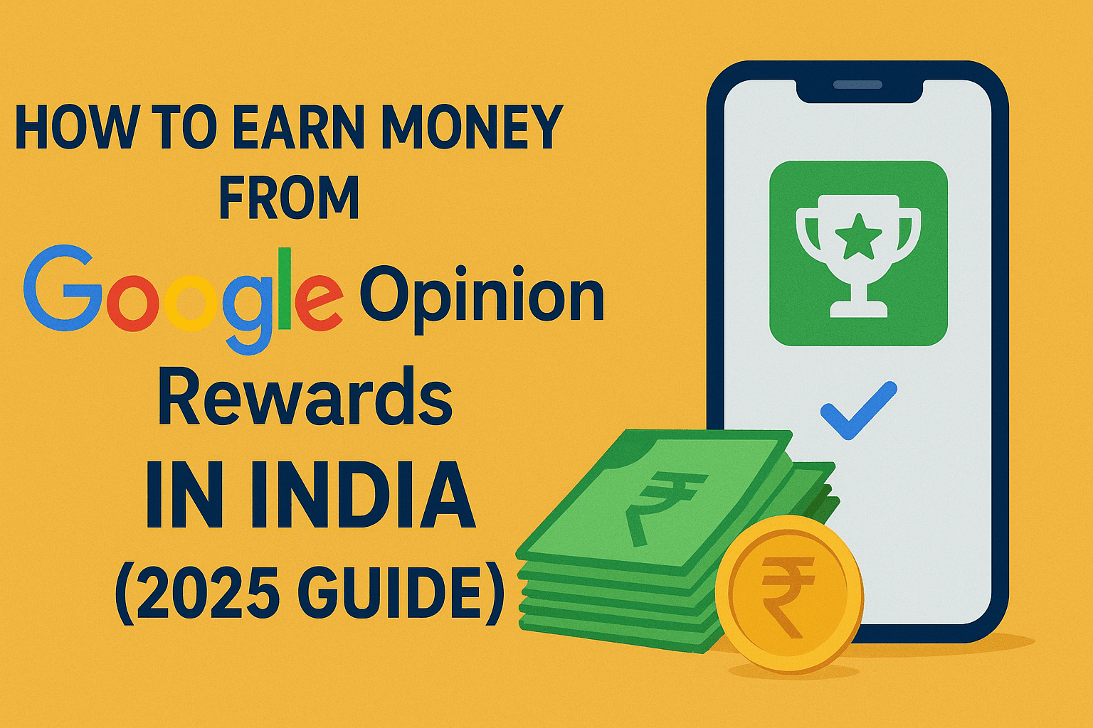 How to Earn Money from Google Opinion Rewards in India (2025 Guide)