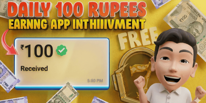 Daily 100 Rupees Earning App Without Investment (2025)