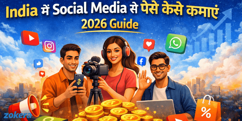 India में Social Media से पैसे कैसे कमाएं (2026 Guide)