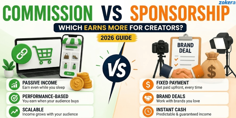 Commission vs Sponsorship: Which Is Actually Better for Creators in 2026?