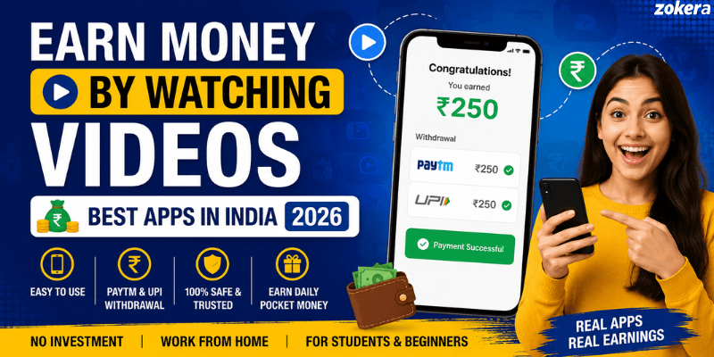 10 Real Apps to Earn Money by Watching Videos in India (2026) – Daily Paytm Income