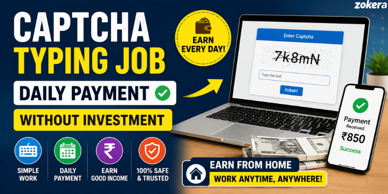 Captcha Typing Job Daily Payment Without Investment (2026 Real Guide)