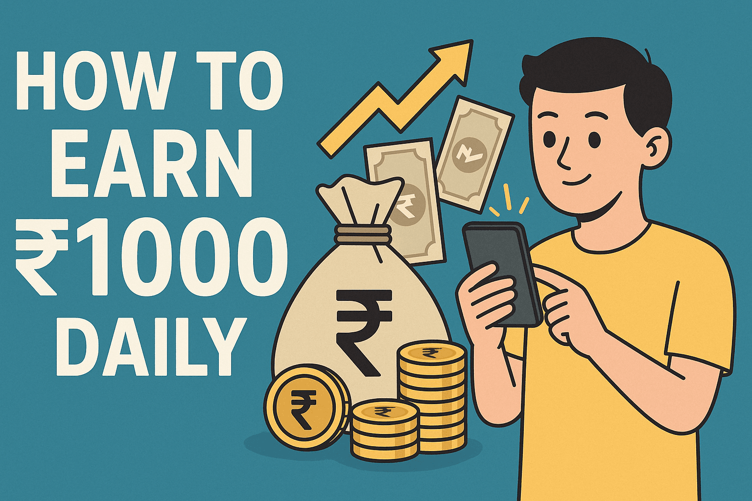 Daily Earn How to Earn ₹1000 Daily in 2026 (No Investment Ideas)